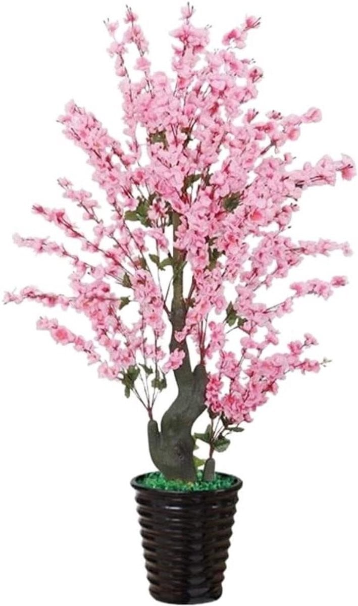 Kunstplant Perzikbloesem - Decoratieve Nep Boom - 160 cm