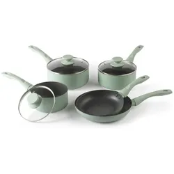 Progress BW14255G Neutrals 5 Piece Pan Set, Pfannenset + Topfset, Grün