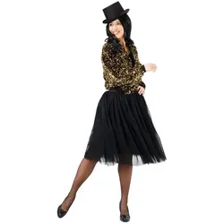 Jacke "Pailletten" für Damen, gold/schwarz