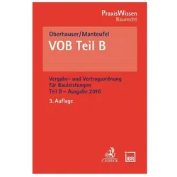 VOB Teil B, Fachbücher von Iris Oberhauser, Thomas Manteufel