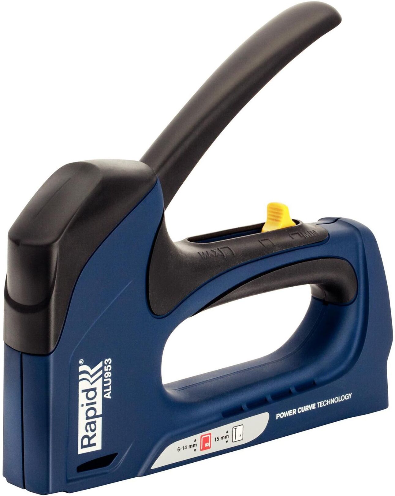 Handtacker RAPID "ALU953 Dual", blau (bunt), Tacker, Handtacker bunt Einheitsgröße