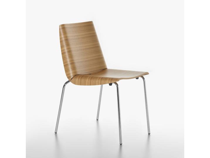 Plank Millefoglie Stuhl Esche ohne Armlehnen, Neu – Perfekt für Büro und Empfang