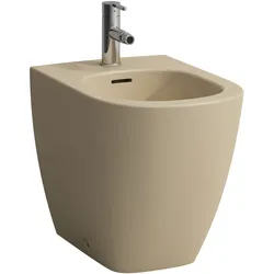 LAUFEN LUA Standbidet, mit Überlauf, 1 Hahnloch, 360x520mm, Eckventile innenliegend, H8320810183021, Farbe: Bahamabeige
