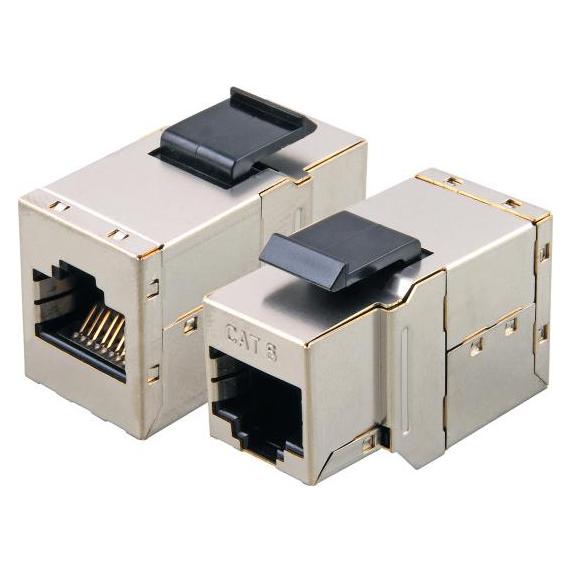 EFB Elektronik Modular-Adapter CAT6 STP, Snap-In, RJ45 Buchse/Buchse, 1:1 (Keystone Modul, Netzwerk Kupplung, Netzwerk Zubehör) (37486.1)