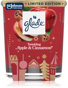 Glade Twinkling Apple & Cinnamon vela perfumada 112 g. Twinkling Apple & Cinnamon