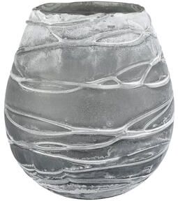Elk Home Raya Gray Finish Glass 8.75 Inch Wide Vase