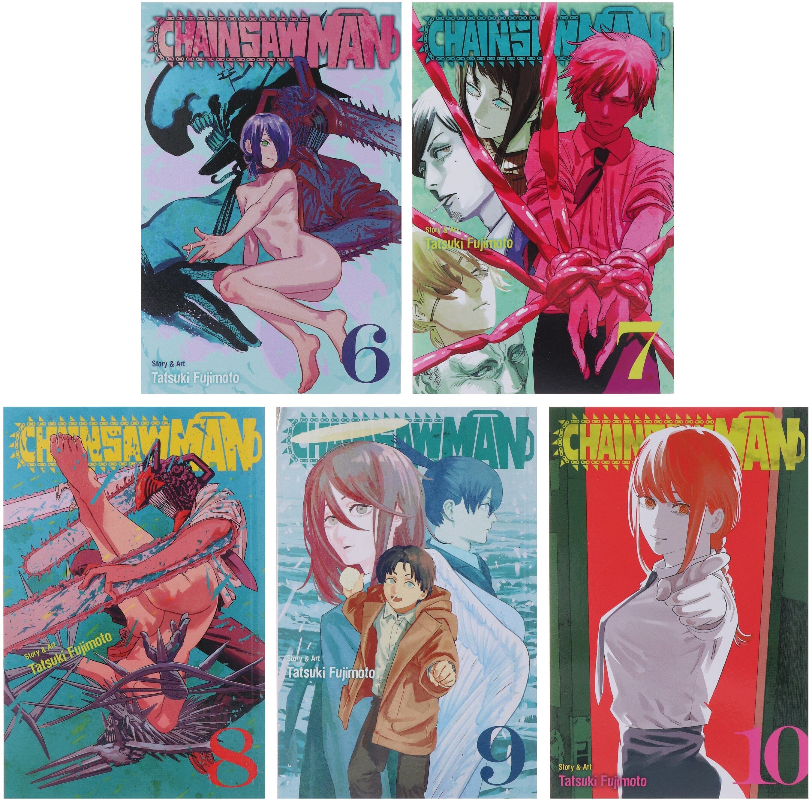 Chainsaw Man by Tatsuki Fujimoto: Vol. 6-10 Collection Set - Manga - Paperback Viz Media, Subs. of Shogakukan Inc