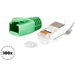 Shiverpeaks BASIC-S--Netzwerk Modular Stecker RJ45 SET für Verlegekabel bis AWG 23 - Kabel-/, Netzwerkkabel