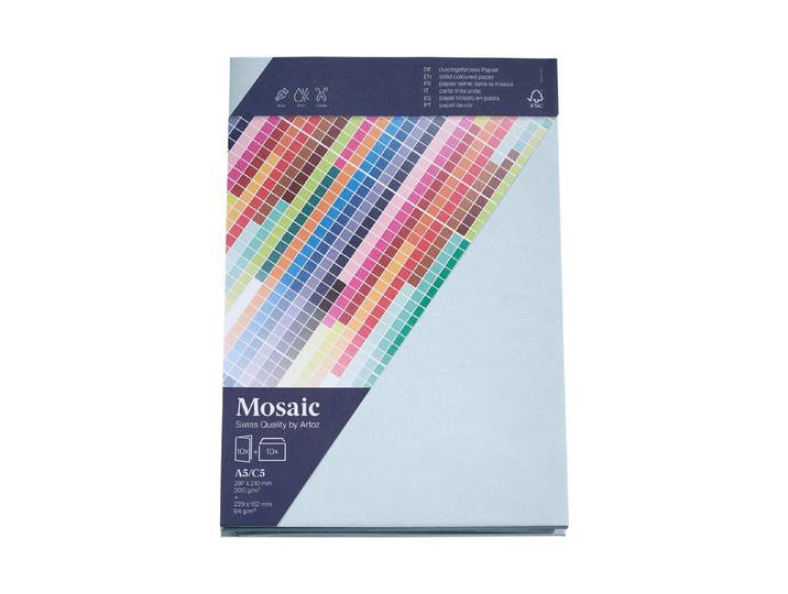 Artoz Mosaic Karten/Kuverts A5/C5 hellblau je 10 Stück