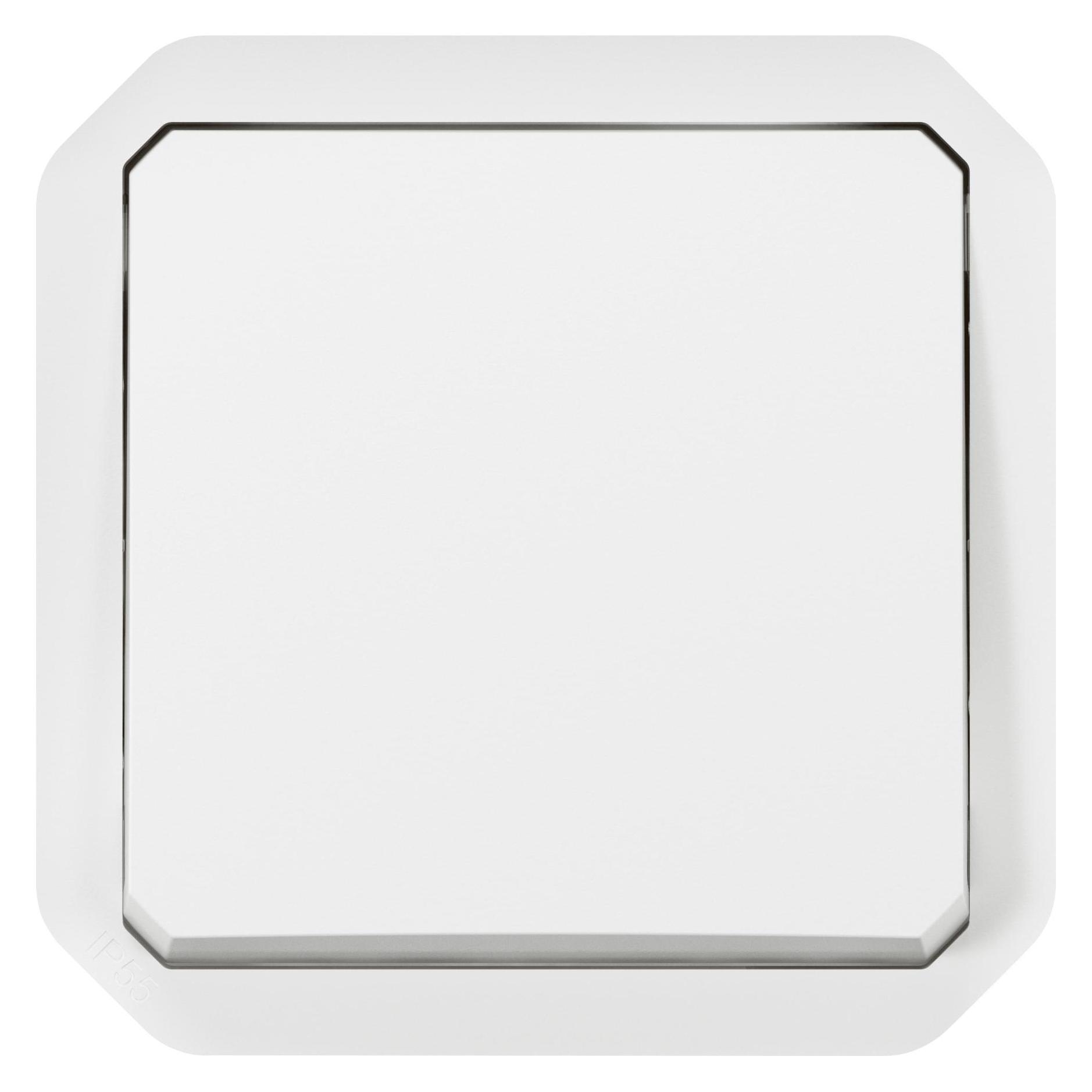 Legrand PLEXO New Einsatz Kreuzschalter 10 AX, Schraubklemmen (SK), IP55 IK07, Ultraweiss, 069620L (069578L)