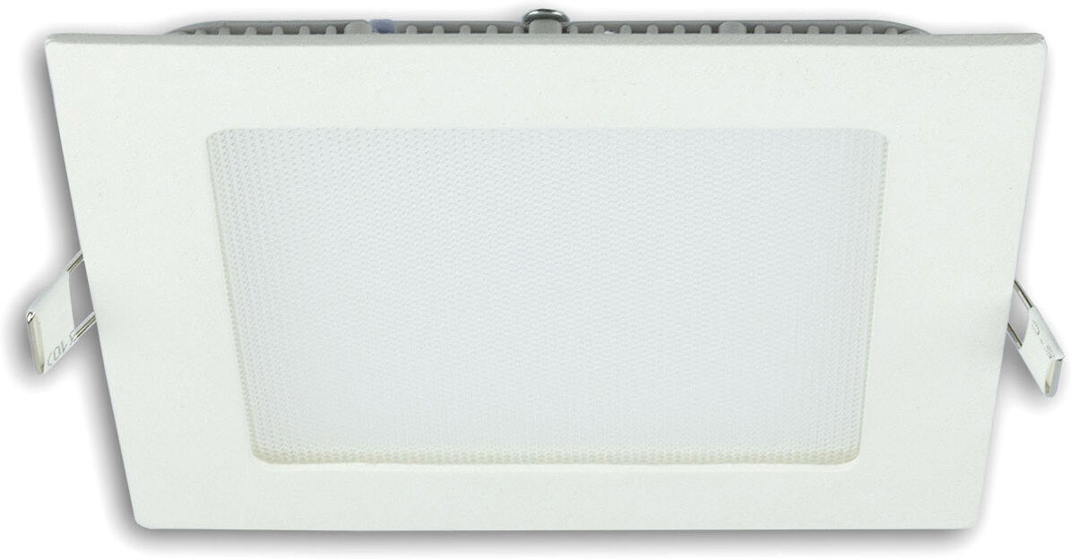 Isoled Led Downlight, 9w, Eckig, Ultraflach, Blendungsreduziert, Weiß, Warmweiß, Dimmbar Cri90 -B-St