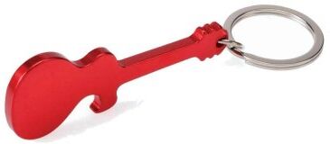 Portachiavi chitarra apribottiglia in alluminio colorato Singe Personalizzate o neutre