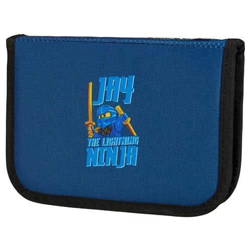 SKANDO BAGS Lego Ninjago Jay etui met Lego ritsen