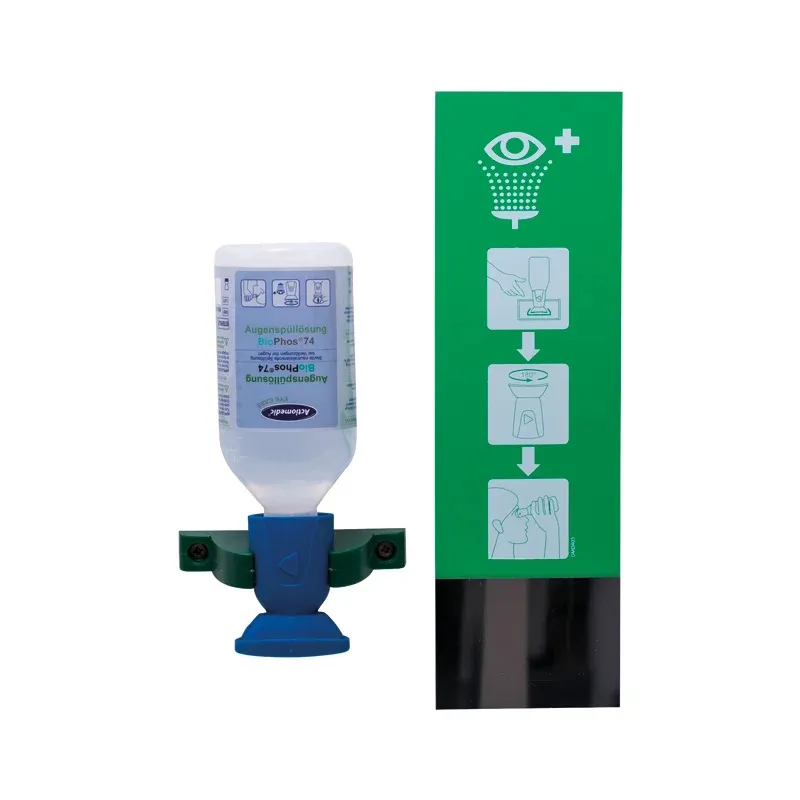 GRAMM medical healthcare GmbH Augenspülstation, Single, ACTIOMEDIC® EYE CARE,1 x 250 ml Biophs74 mit Wandbefestigung, DIN EN15154-4 500.100.01290
