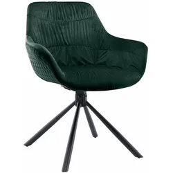 SalesFever »Harvey« Drehstuhl tannengrün 64x82x63 cm