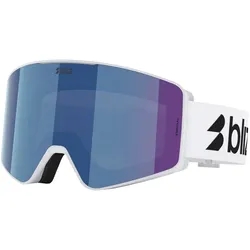 BLIZ G001S Schneebrille 2027 matte white/brown blue multi