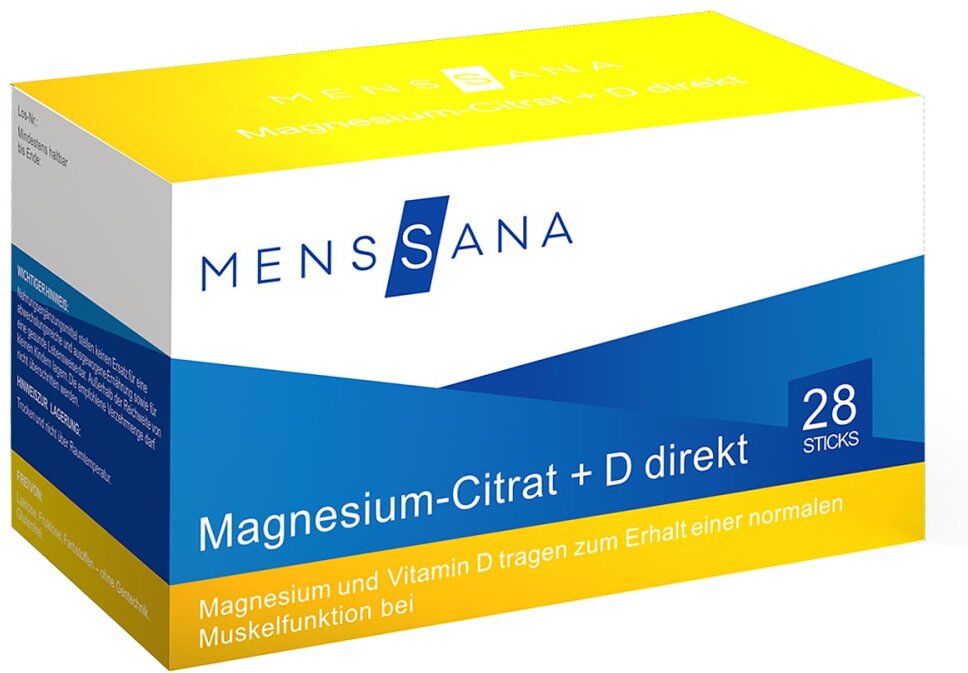 Magnesium-Citrat+D direkt MensSana Sticks 28stk