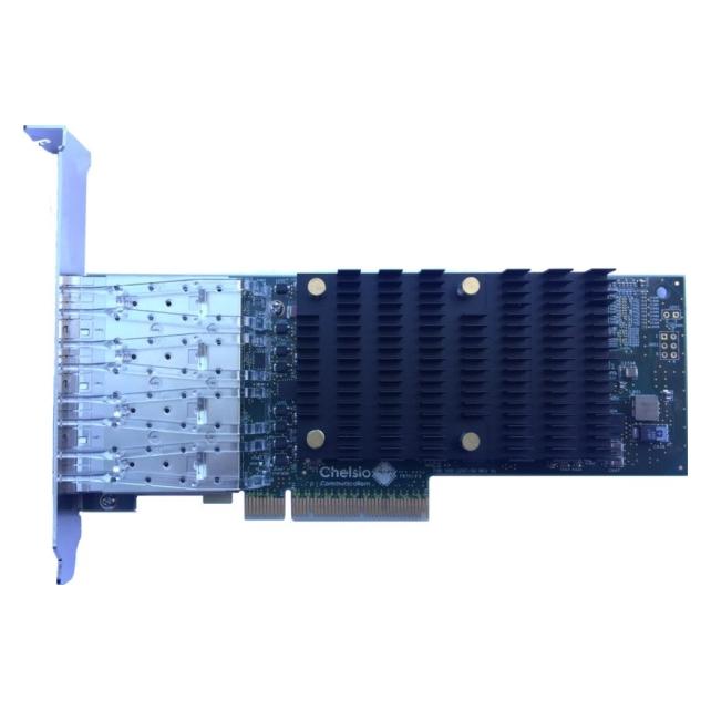 Chelsio Netzwerkkarte Quad-Port SFP+ 10 Gbit LP T540-LP-CR (PCI-E x8) (T540-LP-CR)