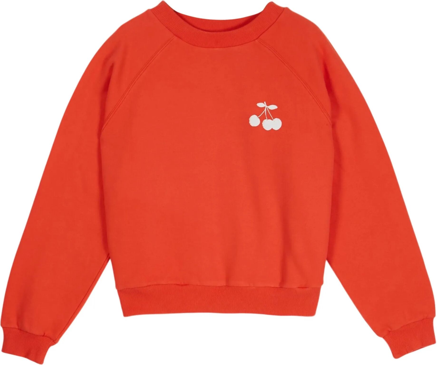 Emile et Ida Sweat Cerise Coton Bio Coquelicot S