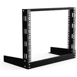 Lanview 19" DESKTOP SHELF 8U W=600 (8 HE, 19 Zoll Rack), Serverschrank, Schwarz