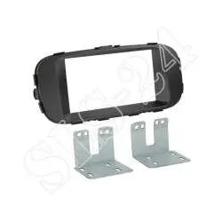 Kia Soul (PS) ab 04/2014 Doppel-DIN Einbaublende Radioblende schwarz Blende 2...