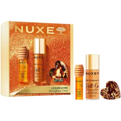 NUXE Goldener Glow Geschenkset (Roll-On 60ml + Lippenpflege 10ml + Haarclip)