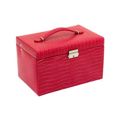 Schmuckkasten LADY, rot, Aufbewahrungsboxen, Damen, Polyurethan, Schmuckkasten