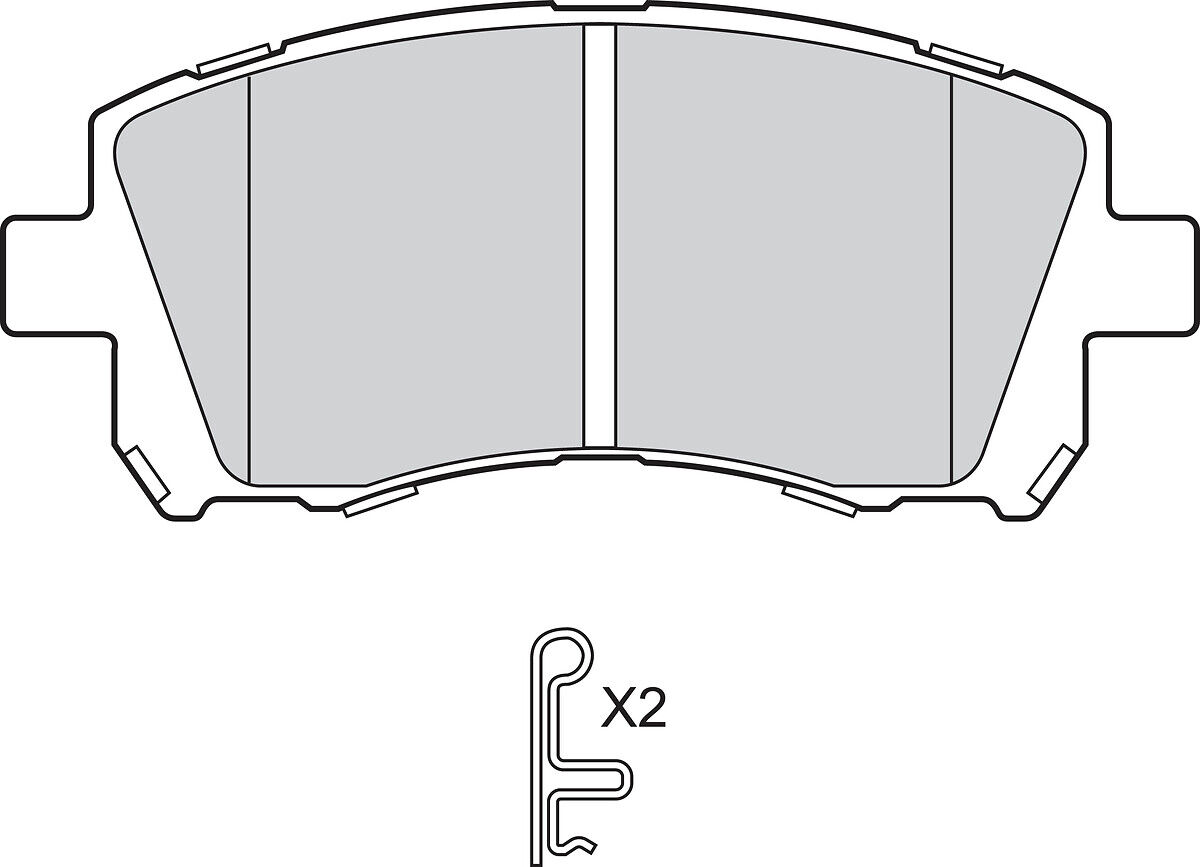 Valeo Bremsbelagsatz, Scheibenbremse 302788 Für Mitsubishi Subaru