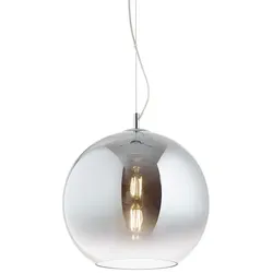 Ideal Lux Pendelleuchte NEMO, Ø 30cm, inkl. E27 LED 3.2W 3000K, Chrom nuanciert IDEA-149592
