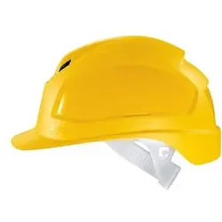 uvex pheos B Schutzhelm mit Lüftung - konvent. Innenausstattung - langer Schirm gelb 51 cm - 61 cm - 9772120 - gelb