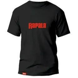 Rapala Red Logo T-Shirt Herren (Black), Black, 2XL