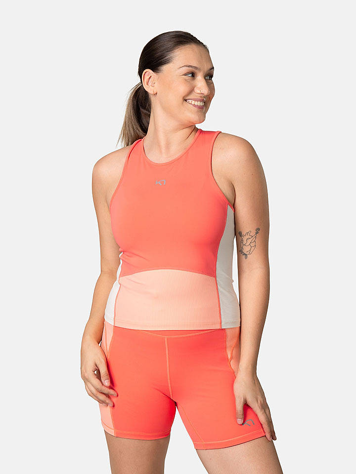 KARI TRAA Trainingstop "Linnea" in Orange - XS