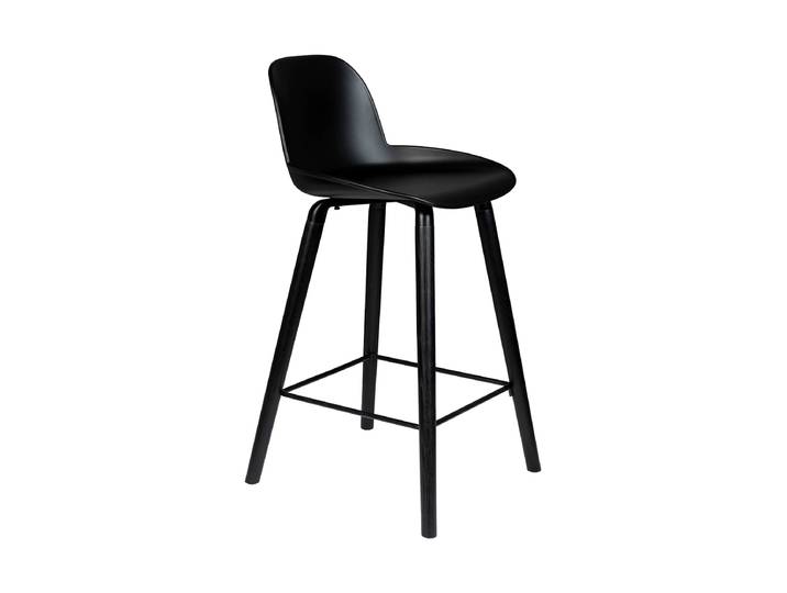 Design Barstuhl „Albert Kuip“ Esche Schwarz Zuiver