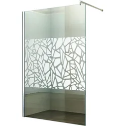 Fischer und Adamek Duschabtrennung Walk-In Seitenwand Breite: 80 cm Glas: Scherben