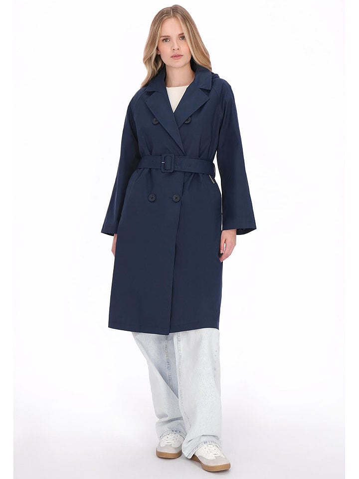 Schmuddelwedda Trenchcoat in Dunkelblau - M