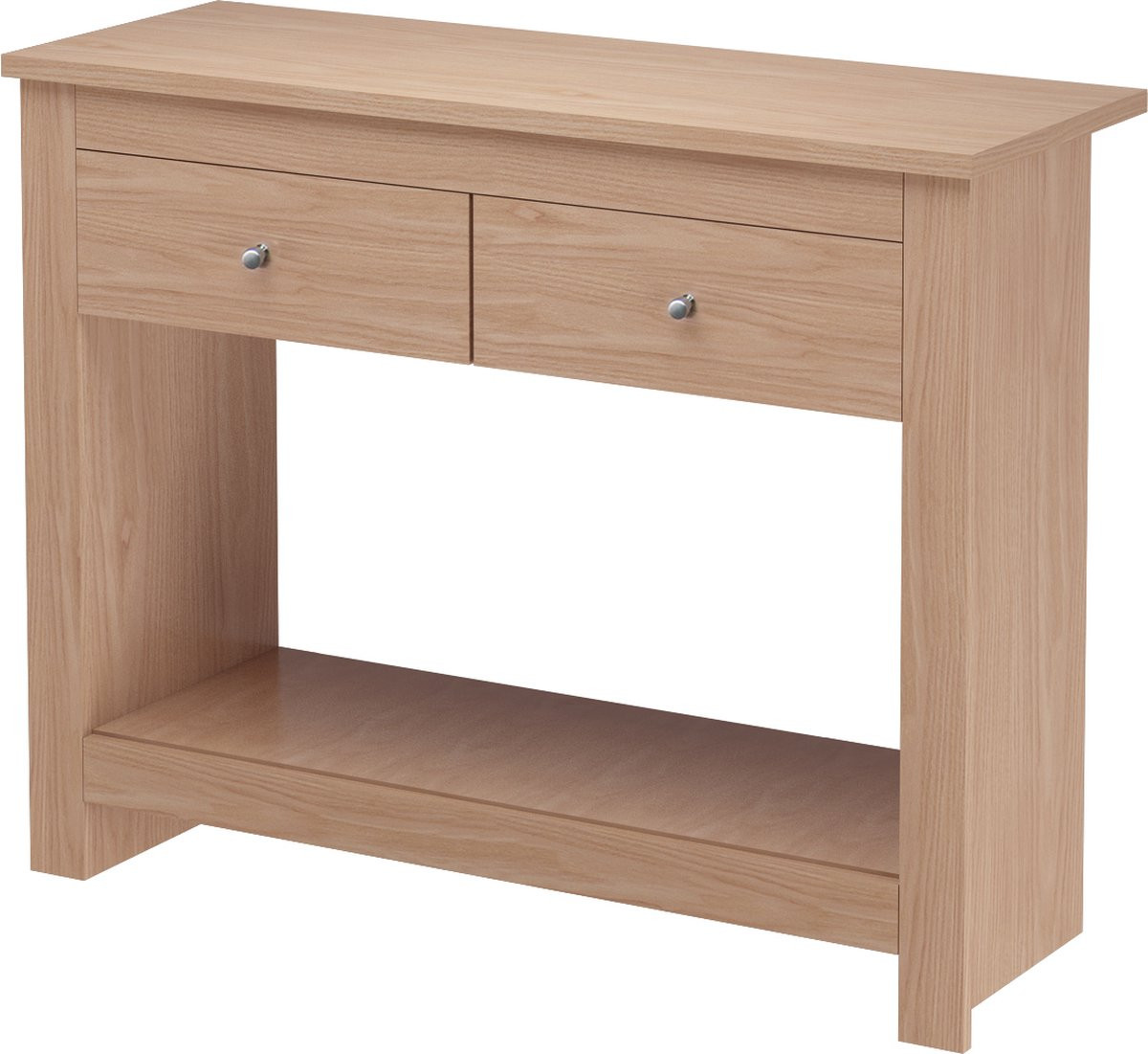 Notio Living Emerald Consoletafel met 2 laden in eikenlook