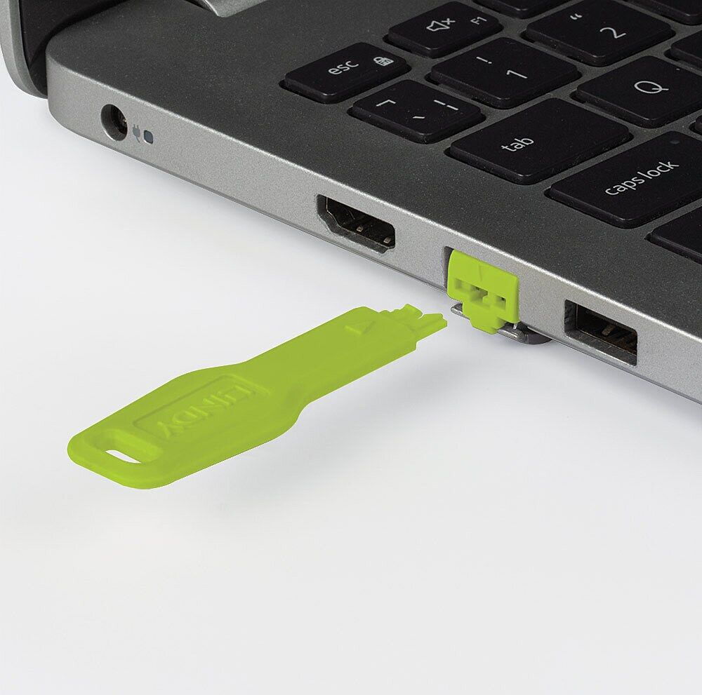 Lindy RJ-45 Port Blockers (Without Key) - Pack of 20, Green