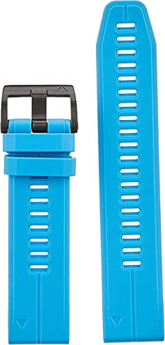 Garmin QuickFit Hologebandje 22mm Silicone Cyan Blue voor geselecteerde fēnix, epix, Descent, D2, Instinct, Forerunner en Approach smartwatches