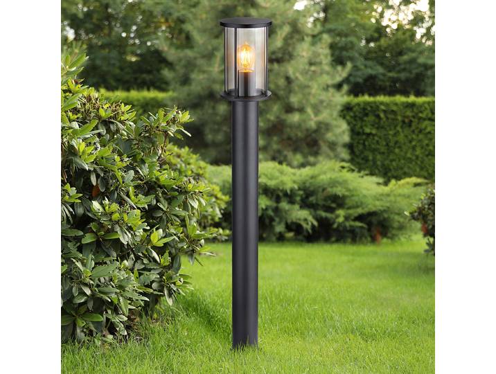 Borne lumineuse 100cm Transparent/Noir
