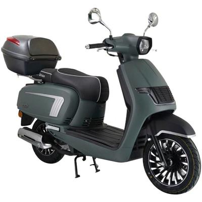 Motorroller GT UNION "Venis 25 (mit/ohne Topcase)", grün (grün metallic matt), Motorroller, mit Topcase, 25 km/h