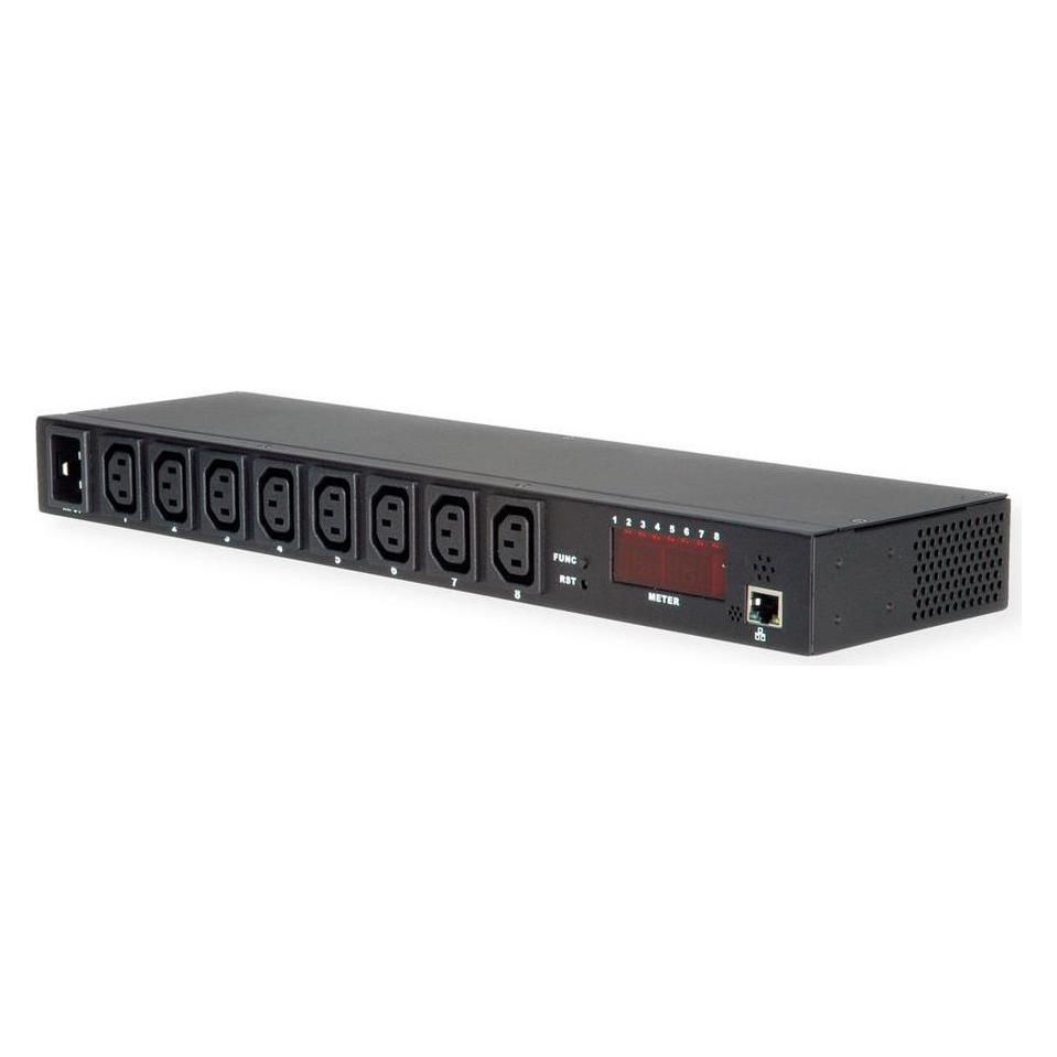 Value 19.99.3420 Stromverteilereinheit (PDU) 8 AC-Ausgänge 1U Schwarz (19.99.3420)