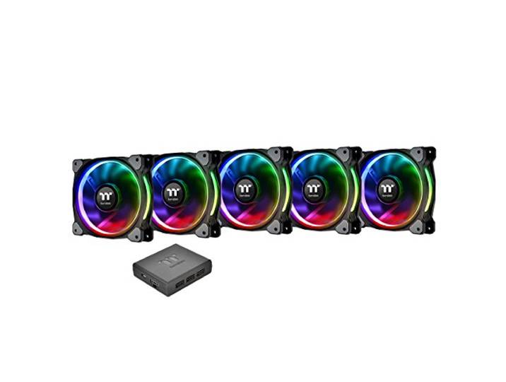 Thermaltake Riing Plus 12 RGB LED Set van 5 12cm RGB