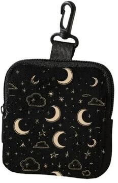 Uplift Essentials Cat Print Mini Coin Purse Waterproof Artificial Leather Earphone & Card Bag astral