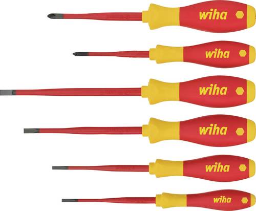 Wiha VDE Schraubendreher-Set 6teilig Schlitz, Kreuzschlitz Phillips