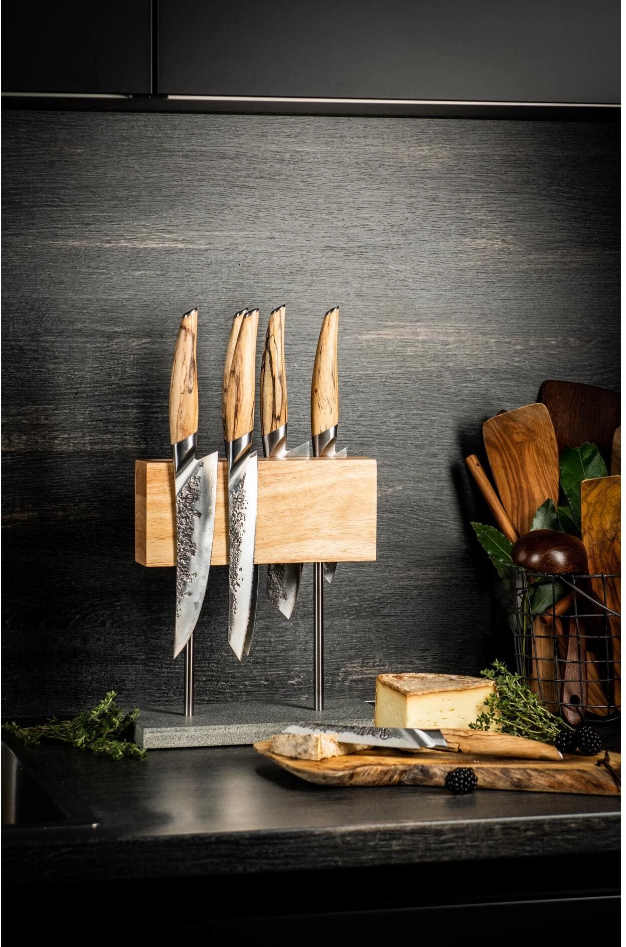 Kochmesser "Forged Katai 20 cm", grau (braun), Klingenlänge 20cm, Kochmesser, Kochmesser braun Klingenlänge 20cm