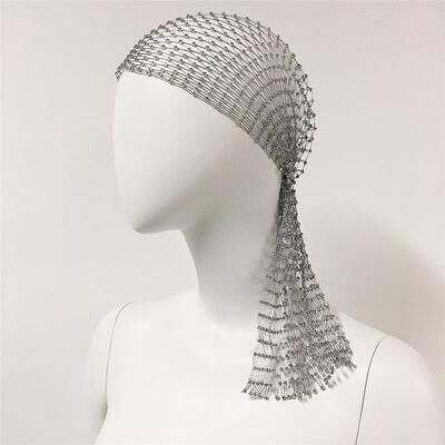 Fabled Fashion Studio Sparkling Rhinestone Fishnet Festival Headband b