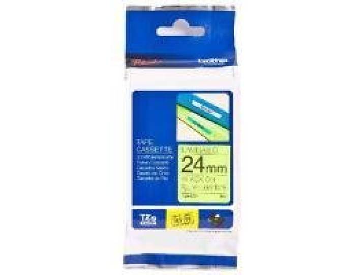 Brother TZeC51 Ruban pour étiqueteuse Noir/Jaune Fluo (longueur 5m)