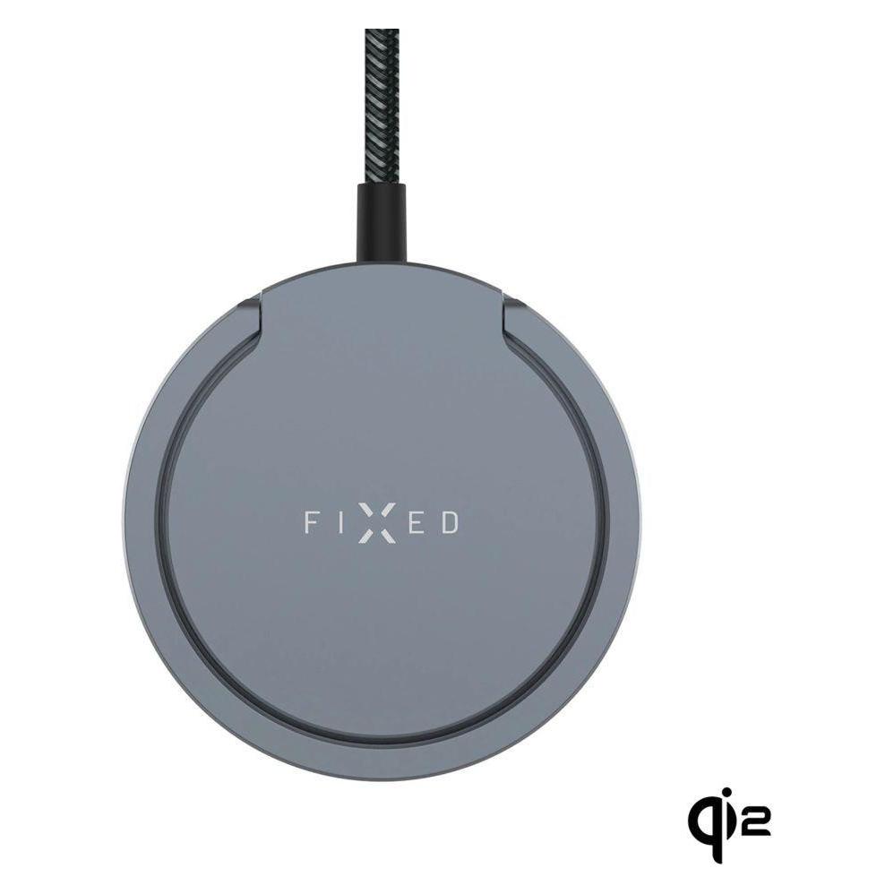 Fixed Drahtloses Ladegerät mit Magsafe Support, Grau (15 W) (FIXMPADP2-GR)