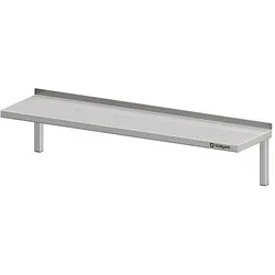 Stalgast Edelstahl Wandbord mit Winkelkonsolen, 800x300x250 mm, verschweißt