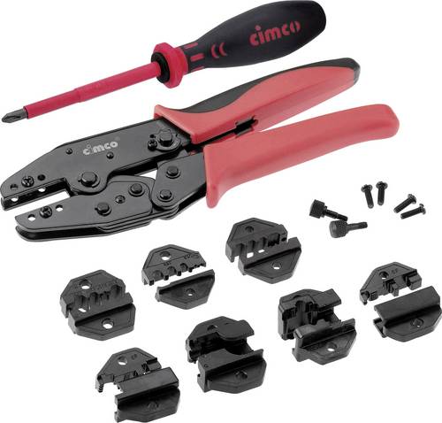 Cimco 106210 Presszangen-Set 8teilig Koaxial-Steckverbinder BNC, TNC, LWL-Stecker, Modularstecker (Westernstecker) RJ10, RJ11